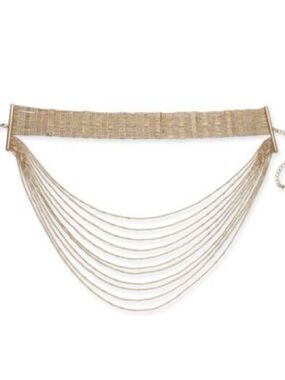 Gold-Tone Layered Choker Necklace